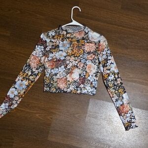 Floral Long Sleeve Women's Top